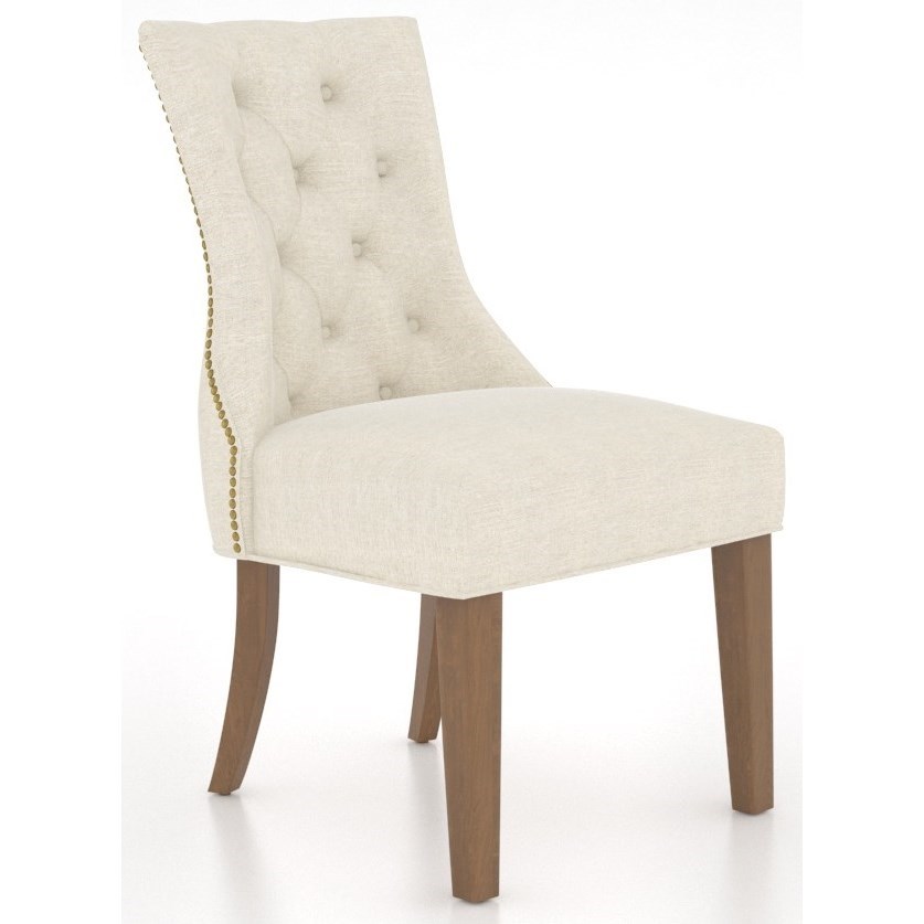 Canadel Farmhouse Customizable Upholstered Side Chair with Tufted Back